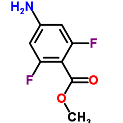 4-氨基-2,6-二氟苯甲酸甲酯结构式