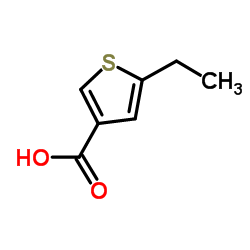 5-乙基噻吩-3-羧酸结构式