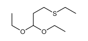 1,1-diethoxy-3-ethylsulfanylpropane结构式