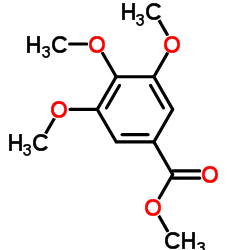 3,4,5-三甲氧基苯甲酸甲酯结构式