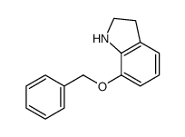 7-(苄氧基)吲哚啉结构式