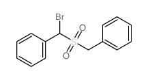 Benzene,[bromo[(phenylmethyl)sulfonyl]methyl]-结构式