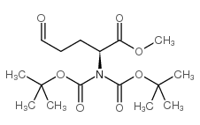 (2S)-2-(双(叔丁氧羰基)氨基)-5-氧代戊酸甲酯结构式