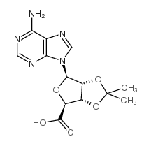 2′,3′-异亚丙基腺苷-5′-羧酸结构式