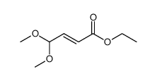 (E)-4,4-dimethoxy-but-2-enoic acid ethyl ester结构式