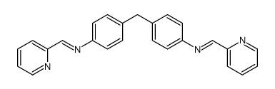 1-pyridin-2-yl-N-[4-[[4-(pyridin-2-ylmethylideneamino)phenyl]methyl]phenyl]methanimine结构式