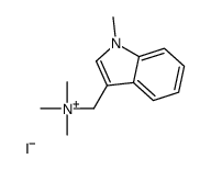 trimethyl-[(1-methylindol-3-yl)methyl]azanium,iodide结构式