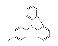 9-(4-甲基苯基)-9H-咔唑结构式