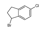 1-bromo-5-chloro-2,3-dihydro-1H-indene结构式