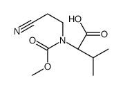 (2S)-2-[2-cyanoethyl(methoxycarbonyl)amino]-3-methylbutanoic acid结构式