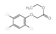 ethyl 2-(2,4,5-trichlorophenoxy)acetate结构式