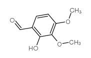 3,4-二甲氧基-2-羟基苯甲醛结构式