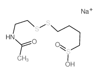 4-(2-ACETAMIDOETHYLDITHIO) BUTANE SULFINATE SODIUM结构式