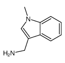 3-(氨基甲基)-1-甲基吲哚结构式