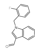 1-(2-Fluoro-benzyl)-1H-indole-3-carbaldehyde结构式