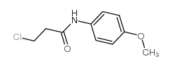 3-chloro-n-(4-methoxyphenyl)propanamide结构式