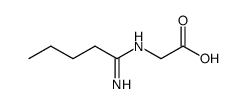 Glycine, N-(1-iminopentyl)- (9CI)结构式