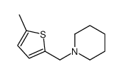 1-[(5-methylthiophen-2-yl)methyl]piperidine结构式