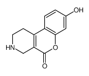 8-hydroxy-1,2,3,4-tetrahydrochromeno[3,4-c]pyridin-5-one结构式