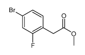 (4-溴-2-氟苯基)乙酸甲酯结构式