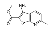 3-氨基-6-甲基-噻吩并[2,3-b]吡啶-2-羧酸甲酯结构式