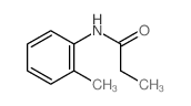 Propanamide,N-(2-methylphenyl)-结构式