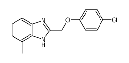 2-[(4-chlorophenoxy)methyl]-4-methyl-1H-benzimidazole结构式
