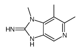 2-AMINO-1,6,7-TRIMETHYLIMIDAZO(4,5-C)PYRIDINE结构式