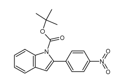 2-(4-nitrophenyl)-1H-indole-1-carboxylic acid 1,1-dimethylethyl ester结构式