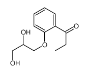 2'-(2,3-Dihydroxypropoxy)propiophenone结构式