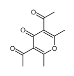 3,5-Diacetyl-2,6-dimethyl-4H-pyran-4-one结构式