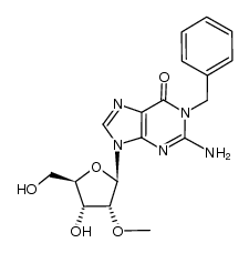 N1-benzyl-2'-O-methyl guanosine结构式