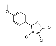 3,4-dichloro-2-(4-methoxyphenyl)-2H-furan-5-one结构式