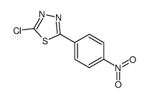 2-chloro-5-(4-nitrophenyl)-1,3,4-thiadiazole结构式