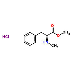 N-Alpha-甲基-L-苯丙氨酸-甲酯盐酸盐结构式