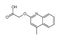 2-(4-methylquinolin-2-yl)oxyacetic acid结构式