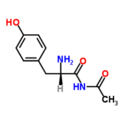 N-乙酰基-L-酪氨酸胺结构式