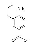 4-amino-3-propylbenzoic acid结构式