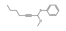 1-methoxy-2-heptynyl phenyl sulfide结构式