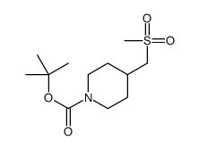 tert-butyl 4-(methylsulfonylmethyl)piperidine-1-carboxylate结构式