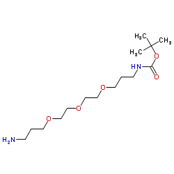 N-Boc-4,7,10-三氧杂-1,13-十三烷二胺结构式
