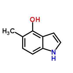 5-甲基-1H-吲哚-4-醇结构式