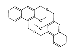 cisoid-anti-11,22-dimethoxy-2,13-dithia-[3.3](1,3)naphthalenophane结构式