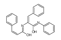 N,3-diphenyl-2-(3-phenylprop-2-enoylamino)prop-2-enamide结构式