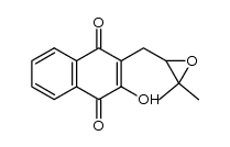 2-((3,3-dimethyloxiran-2-yl)methyl)-3-hydroxynaphthalene-1,4-dione结构式
