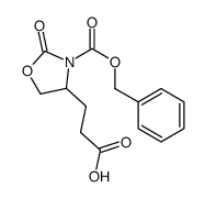 3-(2-oxo-3-phenylmethoxycarbonyl-1,3-oxazolidin-4-yl)propanoic acid结构式