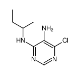 4-N-butan-2-yl-6-chloropyrimidine-4,5-diamine结构式
