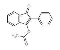 1H-Inden-1-one,3-(acetyloxy)-2-phenyl-结构式