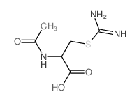 2-acetamido-3-carbamimidoylsulfanyl-propanoic acid结构式