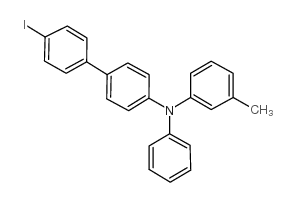 N-(4'-碘联苯-4-基)-N-(间甲苯基)苯胺结构式